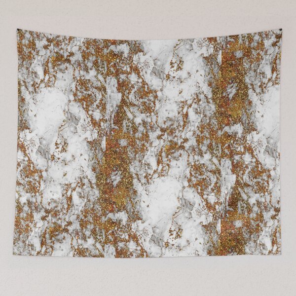 Item preview, Luxury glamor gold glitter marble designed and sold by GlamourChick.