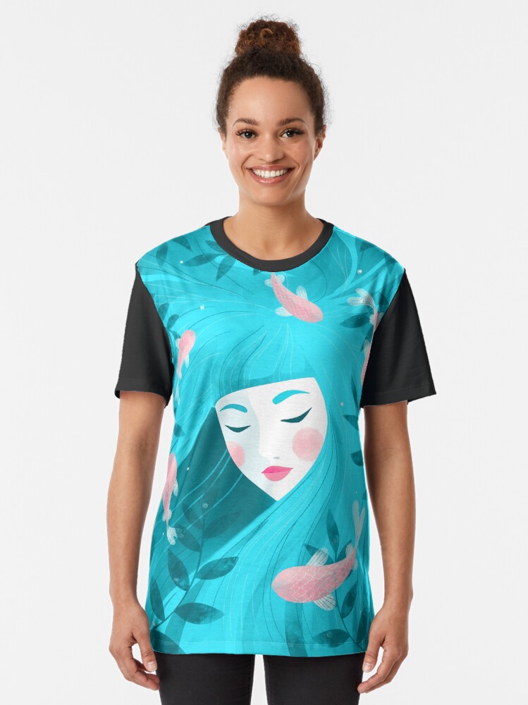 Alternate view of Lost in the sea of my thoughts Graphic T-Shirt