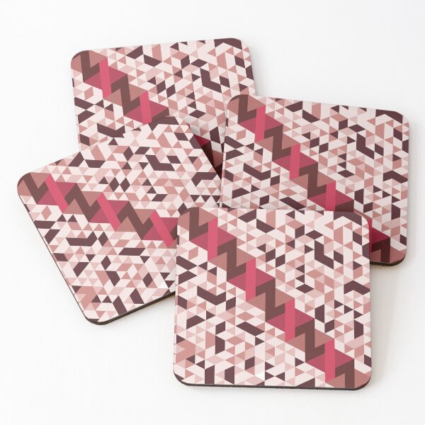 Item preview, Abstract Modern Red Geometric Pattern designed and sold by quarantineshop.