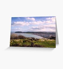 View from Pen Dinas on top of Great Orme Greeting Card