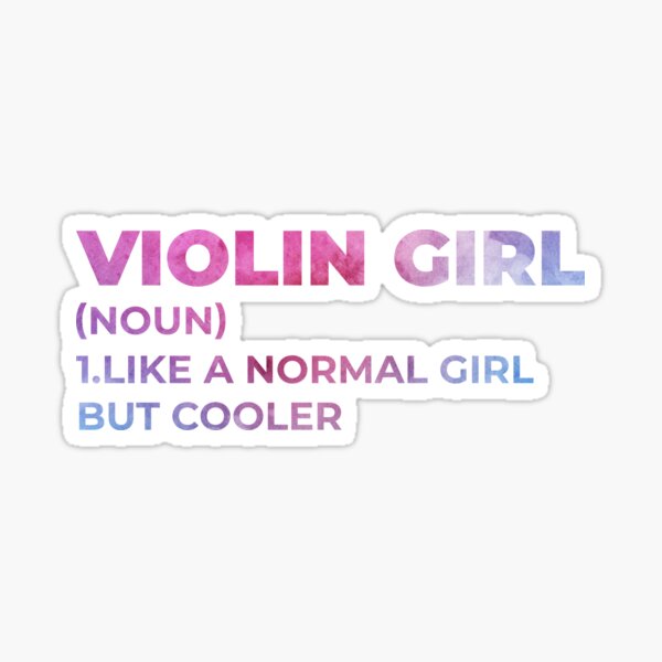 VIOLIN GIRL Sticker