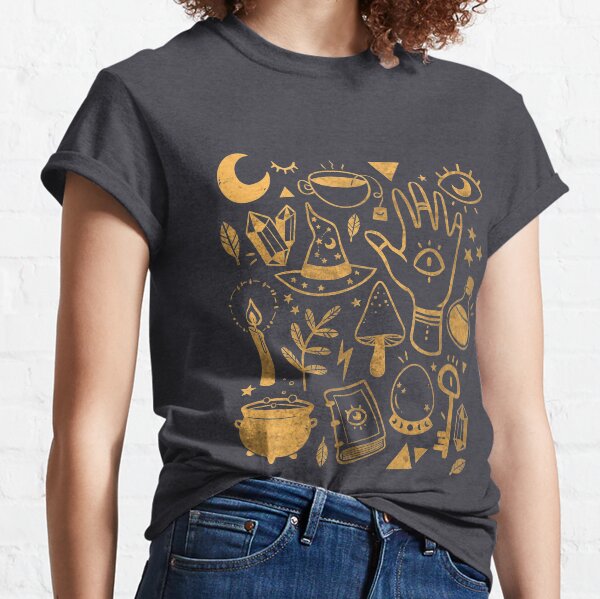 Witchy Things Textured Gold Classic T-Shirt