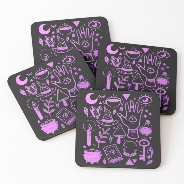 Aperçu de l'œuvre Witchy Things Texturé Violet créée et vendue par kattvalk.