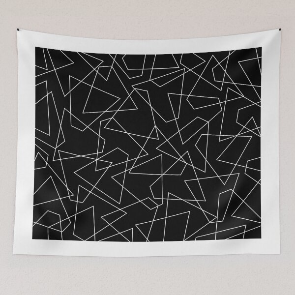 Item preview, Abstract geometric pattern - black and white. designed and sold by K.S ART.