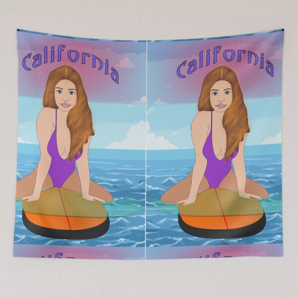 Item preview, CA, Surfer girl. designed and sold by EspDzines.
