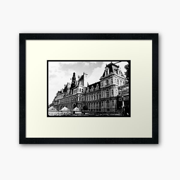 Paris Hotel de Ville Framed Art Print