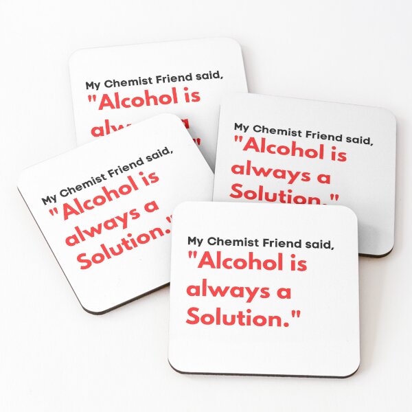 Item preview, Alcohol is always a solution. designed and sold by Mriganka Gogoi.