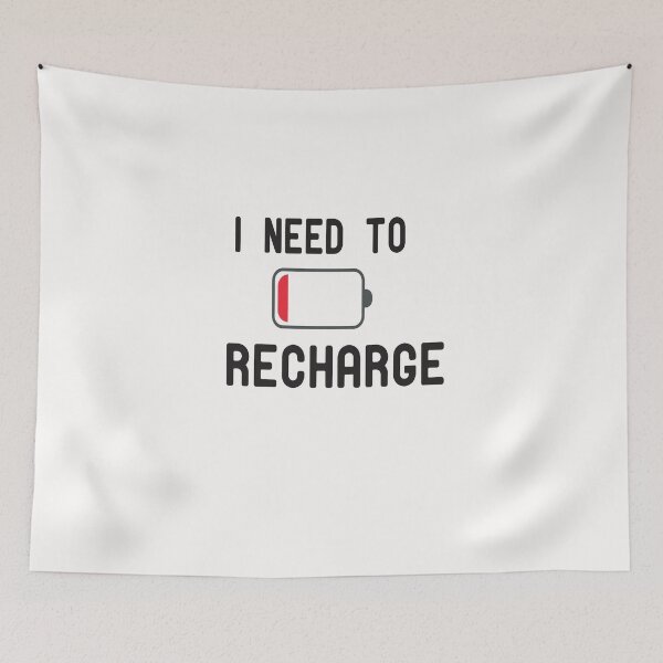 Item preview, I Need To Recharge , Funny  designed and sold by alikassi.