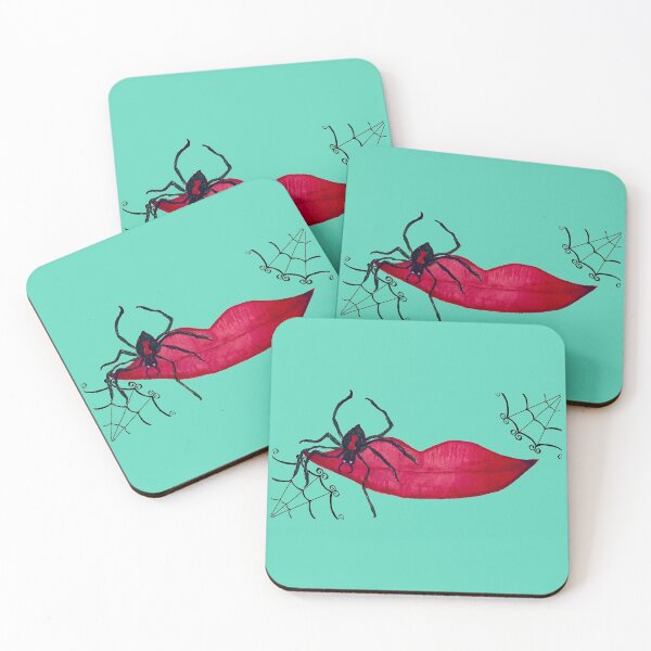 Item preview, Itsy Bitsy Spider Creepy Lips Halloween Original Art Design designed and sold by RobinetteArt.