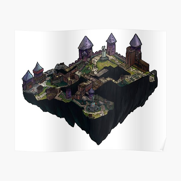 Cobblestone Isometric CSGO Map Poster Poster