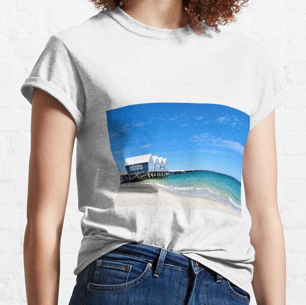 Busselton Jetty Dry Brushed Effect Classic T-Shirt