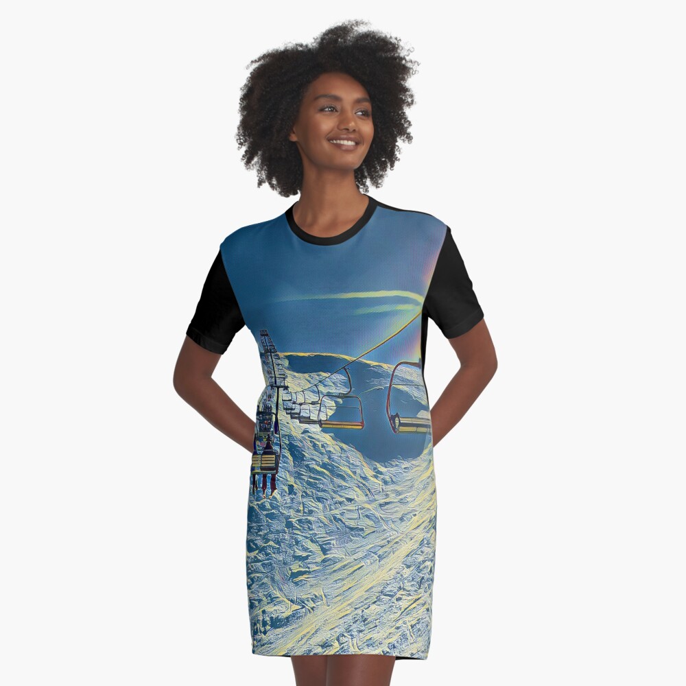Item preview, Graphic T-Shirt Dress designed and sold by ajdesignsau.