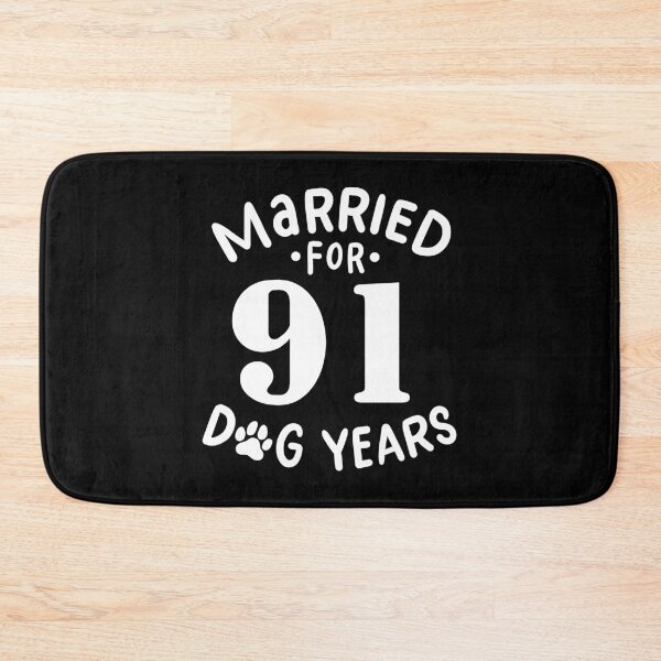 Item preview, 13th Wedding Anniversary, Married For 91 Dog Years designed and sold by haselshirt.