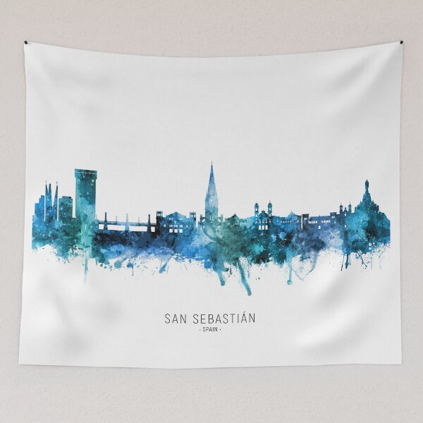 Item preview, San Sebastian Spain Skyline designed and sold by ArtPrints.
