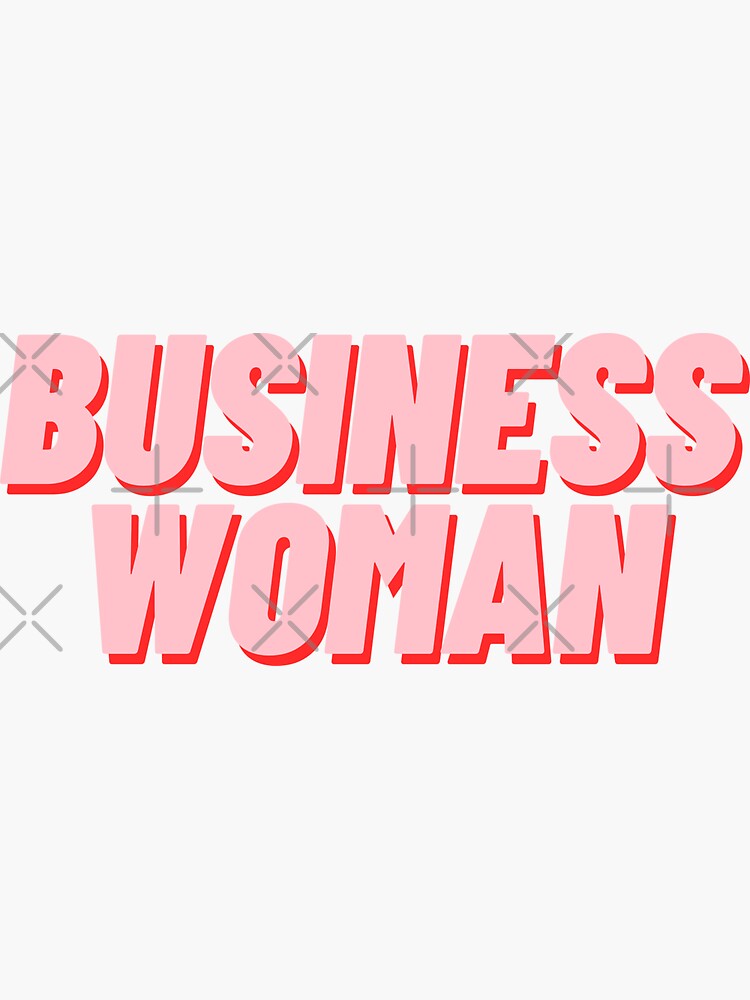 "Business Woman" Sticker for Sale by polishalpaca Redbubble