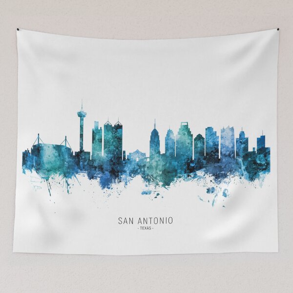 Item preview, San Antonio Texas Skyline designed and sold by ArtPrints.