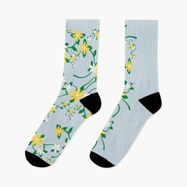 Item preview, Minimalist Yellow And Green Floral Pattern designed and sold by sunandsnowglobe.