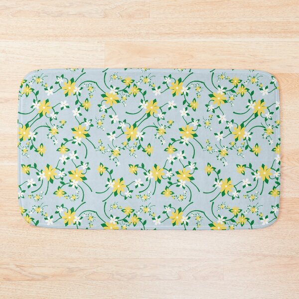 Item preview, Minimalist Yellow And Green Floral Pattern designed and sold by sunandsnowglobe.