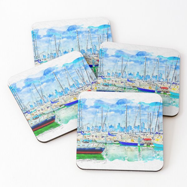 Item preview, Williamstown Marina Watercolor designed and sold by Steven Jodoin.
