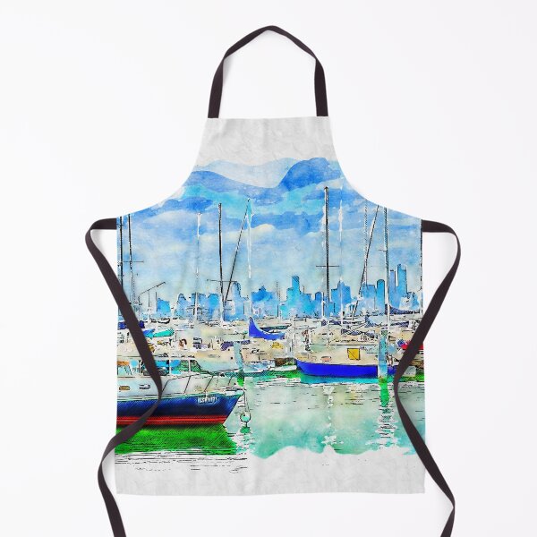 Item preview, Williamstown Marina Watercolor designed and sold by Steven Jodoin.
