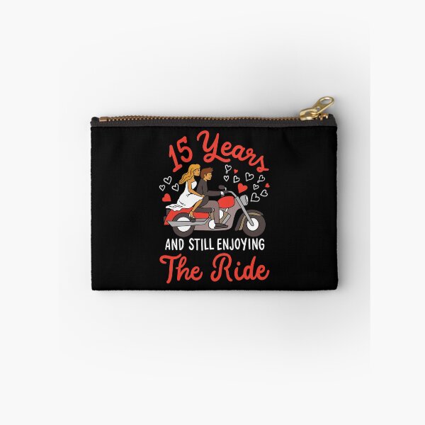 Item preview, 15th Wedding Anniversary 15 Years, Enjoying The Ride designed and sold by haselshirt.
