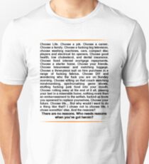 Trainspotting speech Slim Fit T-Shirt
