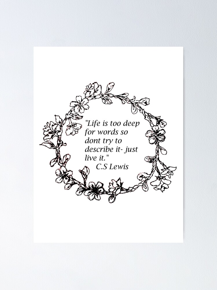 Aslan Narnia CS Lewis Quote Poster for Sale by MaximallyGreat