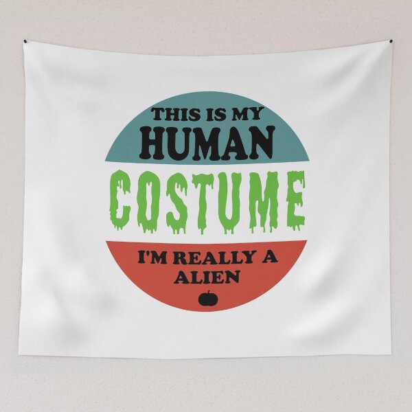 Item preview, Alien This Is My Human Costume I'm Really A Halloween Puns  designed and sold by fourstripes.