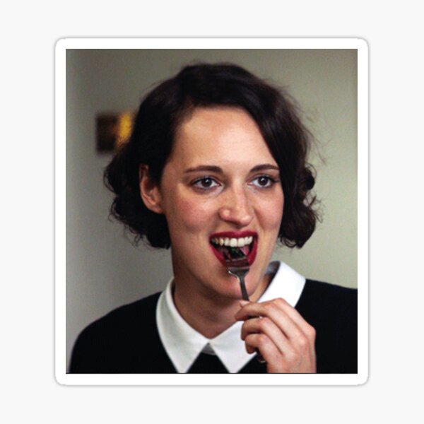 Fleabag and fork Sticker