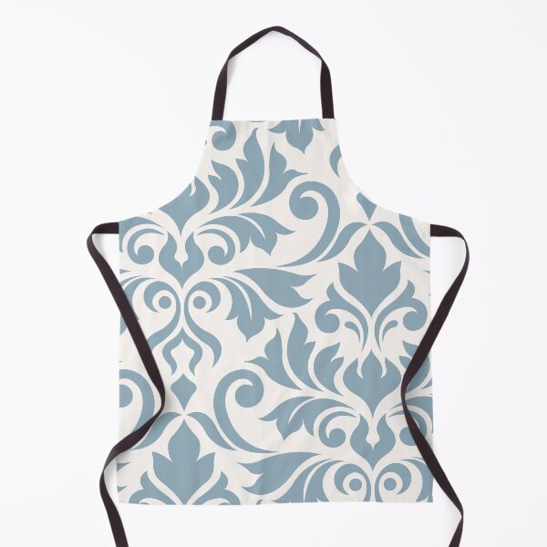 Item preview, Flourish Damask Art I Blue on Cream designed and sold by NataliePaskell.
