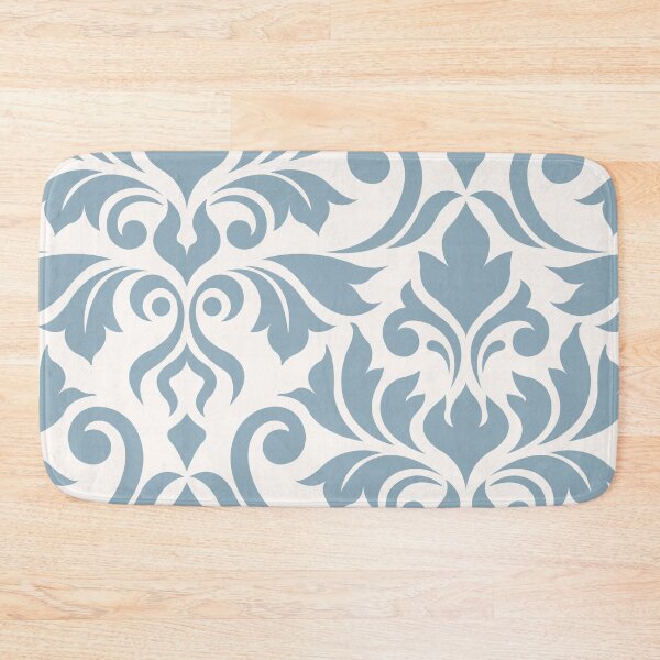 Item preview, Flourish Damask Art I Blue on Cream designed and sold by NataliePaskell.