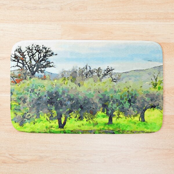Item preview, Laureana Cilento: landscape with seascape and olive grove designed and sold by Giuseppe Cocco.