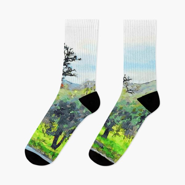 Item preview, Laureana Cilento: landscape with seascape and olive grove designed and sold by Giuseppe Cocco.