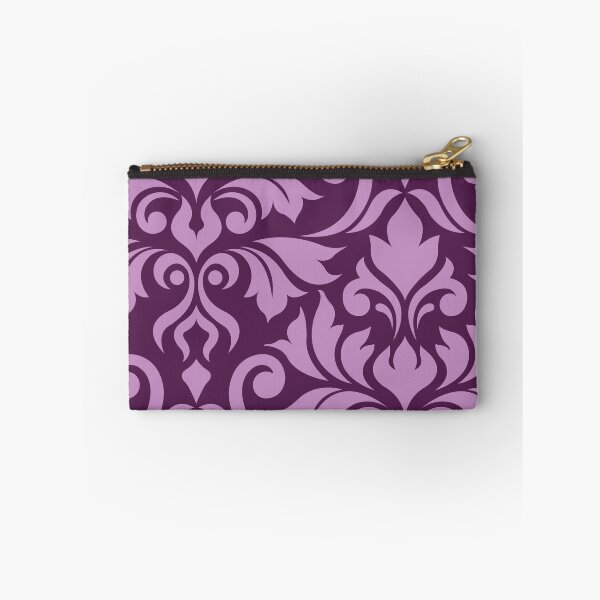 Artikelvorschau, Flourish Damask Art I Pink auf Pflaume entworfen und verkauft von NataliePaskell.