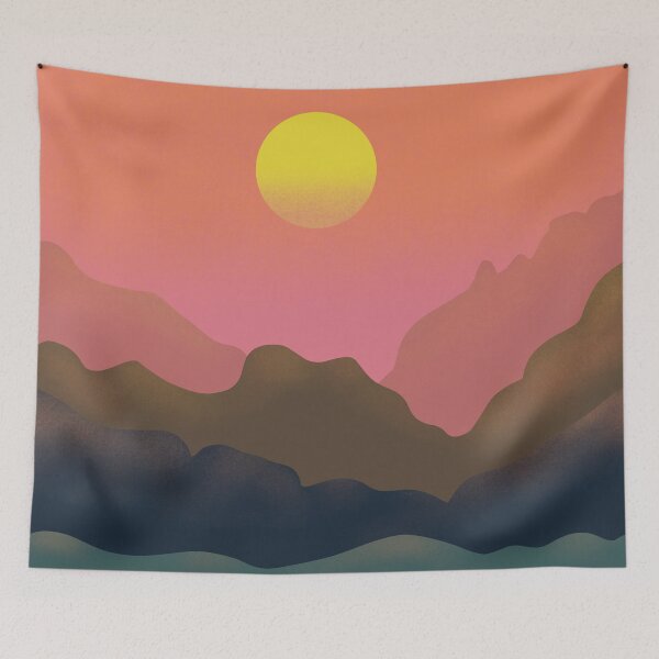 Item preview, Sunset - the original drawing in minimalism style designed and sold by Julia Rudens.