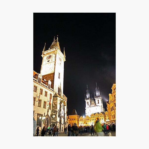 Item preview, Town Square at Night, Prague, Czech Republic designed and sold by Photographic Memories.