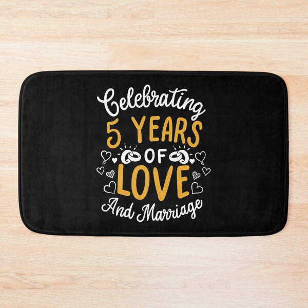 Item preview, 5th Wedding Anniversary - 5 Years Of Love And Marriage designed and sold by haselshirt.