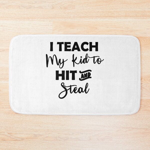 Artikelvorschau, Ich bringe meinen Kindern das Schlagen und Stehlen bei - Baseball-T-Shirt - Baseball-Shirts - individuelles Baseball-Shirt - personalisiert entworfen und verkauft von Rita Style.
