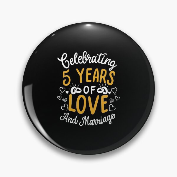 Item preview, 5th Wedding Anniversary - 5 Years Of Love And Marriage designed and sold by haselshirt.