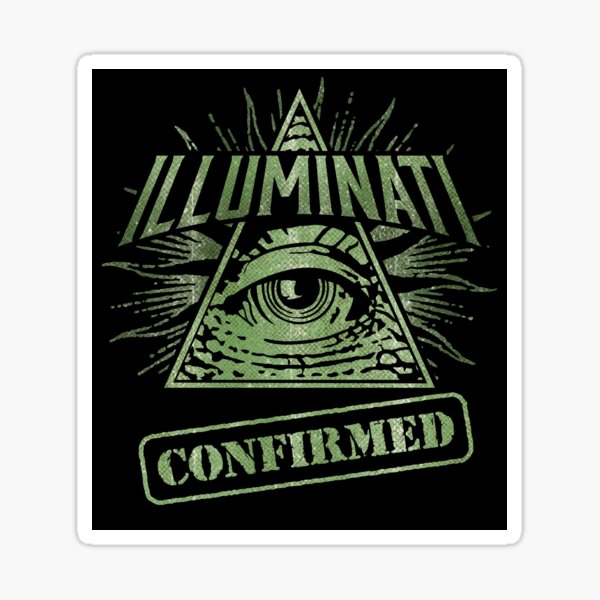 Illuminati Symbol Sticker By Memestickersco Redbubble - illuminati noob roblox image