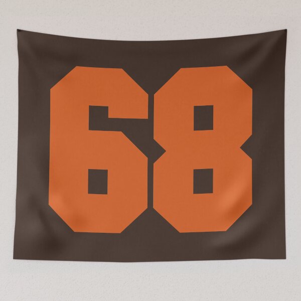 Item preview, 68 Number Cleveland Sports Sixty-Eight Brown Jersey designed and sold by HelloFromAja.