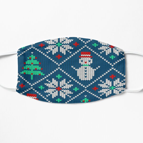 Beautiful christmas Face Mask Flat Mask
