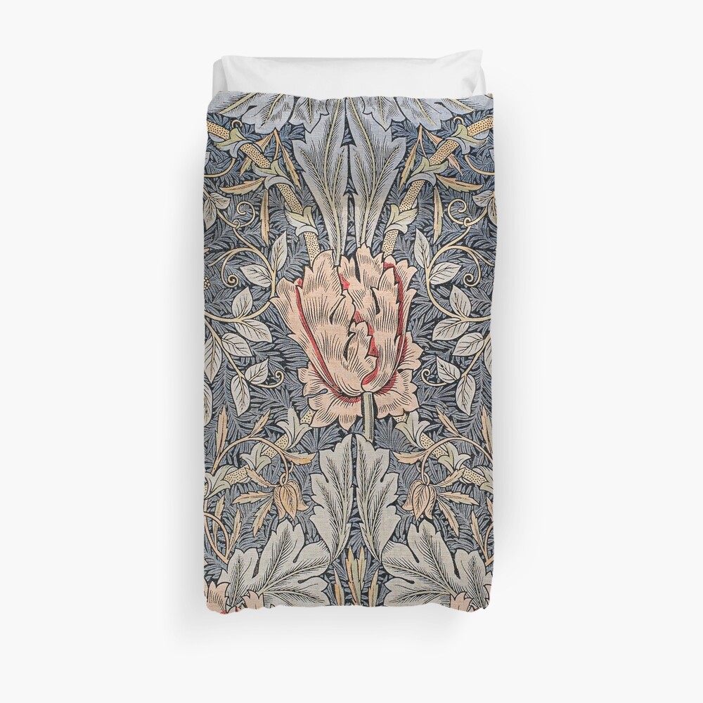 Printed Linen Duvet Cover
