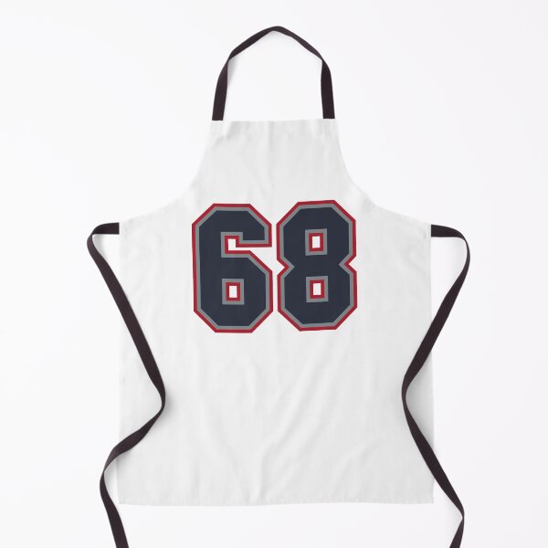 Item preview, 68 Navy Grey Red Sports Number Sixty-Eight designed and sold by HelloFromAja.