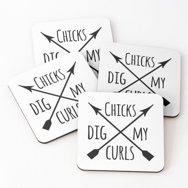 Item preview, chicks dig my curls designed and sold by beruc.