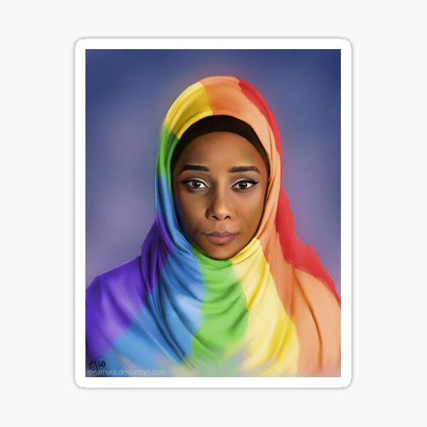Rainbow Hijab Sticker