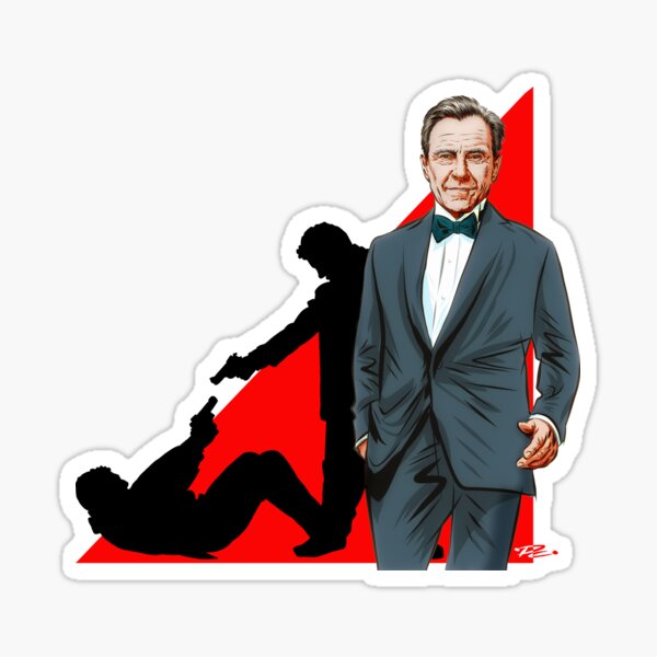 “Harvey Keitel - An illustration by Paul Cemmick” Sticker for Sale by