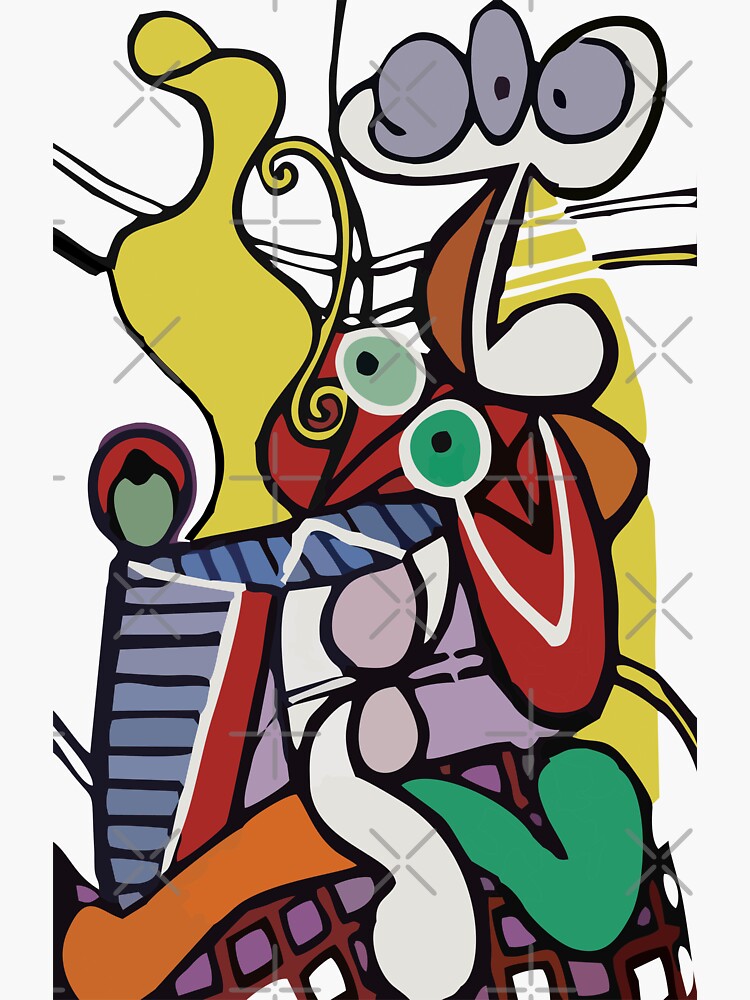 Pablo Picasso Inspired Stickers by carlarmes