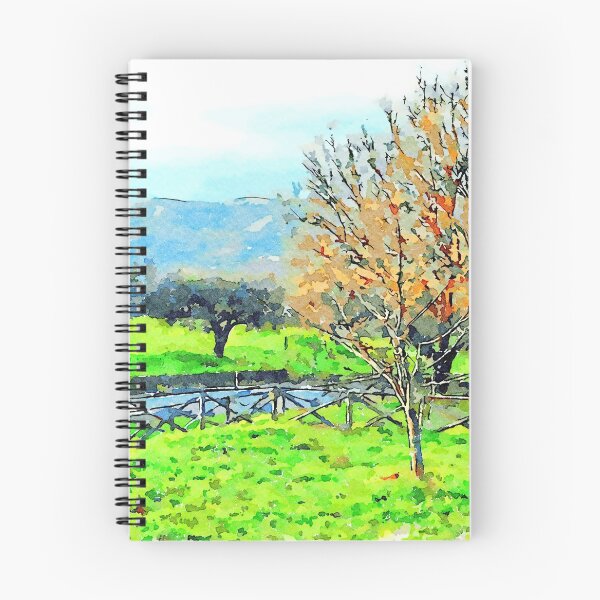Item preview, Laureana Cilento: landscape with autumn tree and olive grove designed and sold by Giuseppe Cocco.
