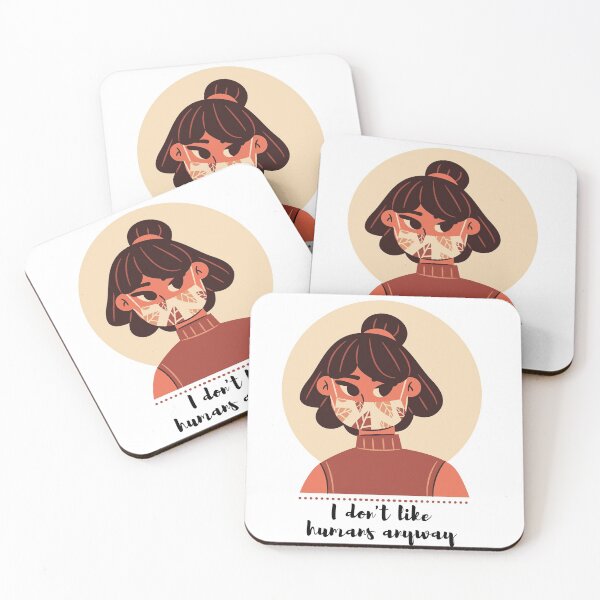 Item preview, I don't like humans anyway designed and sold by clara wafik.